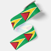 Guyana-Flagge Satinband (Rückseite)