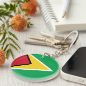 Guyana-Flagge Schlüsselanhänger (Vorderseite rechts)