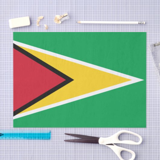 Guyana-Flagge Seidenpapier (Handwerk)