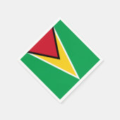Guyana-Flagge Serviette (Ecke)