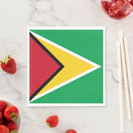 Guyana-Flagge Serviette (Beispiel)