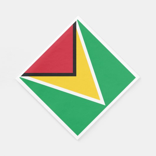 Guyana-Flagge Serviette (Ecke)