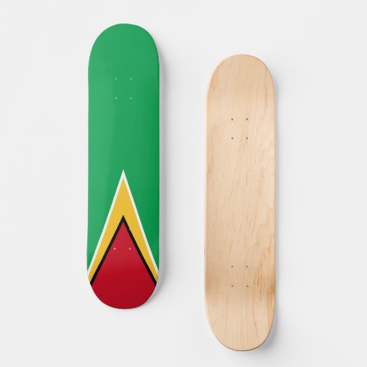 Guyana-Flagge Skateboard (Vorderseite)