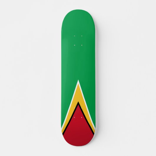 Guyana-Flagge Skateboard (Vorne)