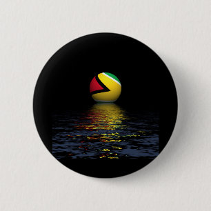 Guyana-Flagge steigt Button