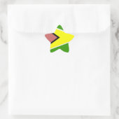 Guyana-Flagge Stern-Aufkleber (Tasche)