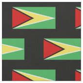 Guyana-Flagge Stoff (Nahaufnahme)