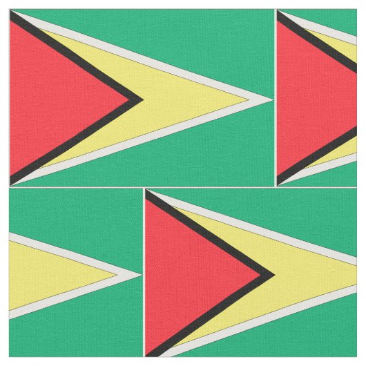 Guyana-Flagge Stoff (Nahaufnahme)
