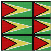 Guyana-Flagge Stoff (Nahaufnahme)
