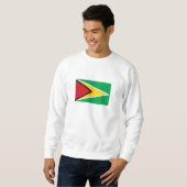Guyana-Flagge Sweatshirt (Vorne ganz)