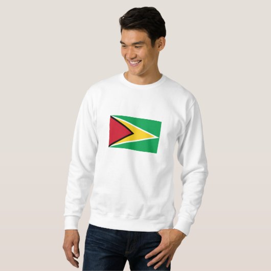 Guyana-Flagge Sweatshirt (Vorne ganz)