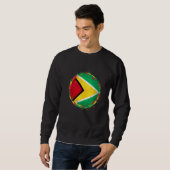 Guyana-Flagge Sweatshirt (Vorne ganz)