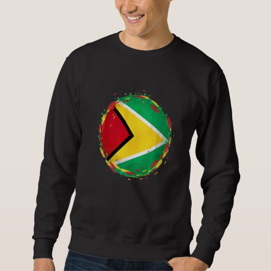 Guyana-Flagge Sweatshirt (Vorderseite)