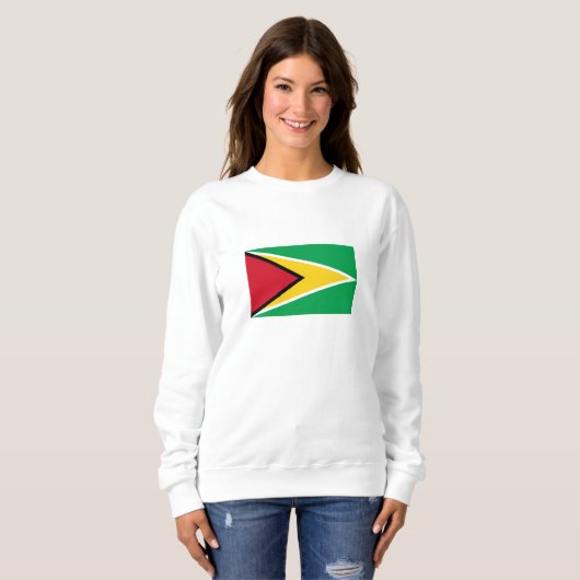 Guyana-Flagge Sweatshirt (Vorne ganz)
