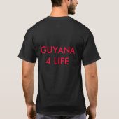Guyana-Flagge T-Shirt (Rückseite)