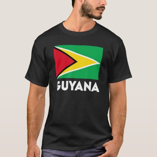 Guyana-Flagge T-Shirt (Vorderseite)