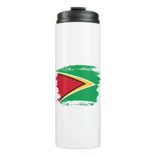 Guyana-Flagge Thermosbecher