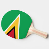 Guyana-Flagge Tischtennis Schläger (Seitenansicht)