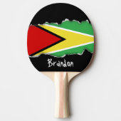 Guyana-Flagge Tischtennis Schläger (Vorderseite)
