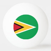 Guyana-Flagge Tischtennisball (Rückseite)