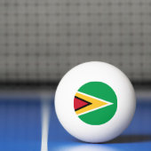 Guyana-Flagge Tischtennisball (Netto)