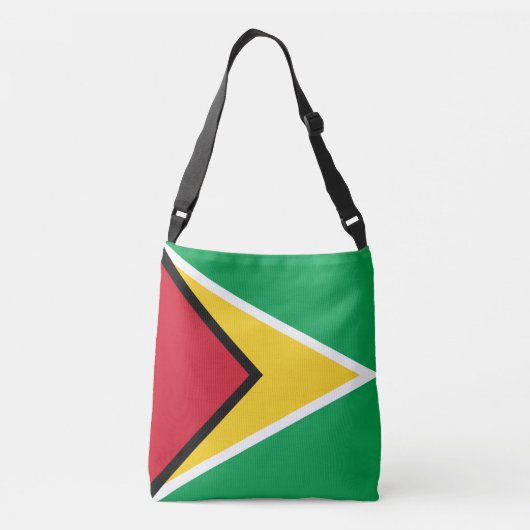Guyana-Flagge Tragetaschen Mit Langen Trägern (Rückseite)