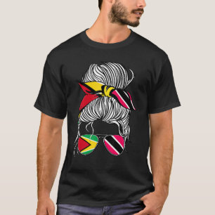 Guyana-Flagge Trinidad&Tobago Erwachsene Frauen Mä T-Shirt