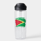 Guyana-Flagge Trinkflasche (Rückseite)
