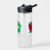 Guyana-Flagge Trinkflasche (Links)