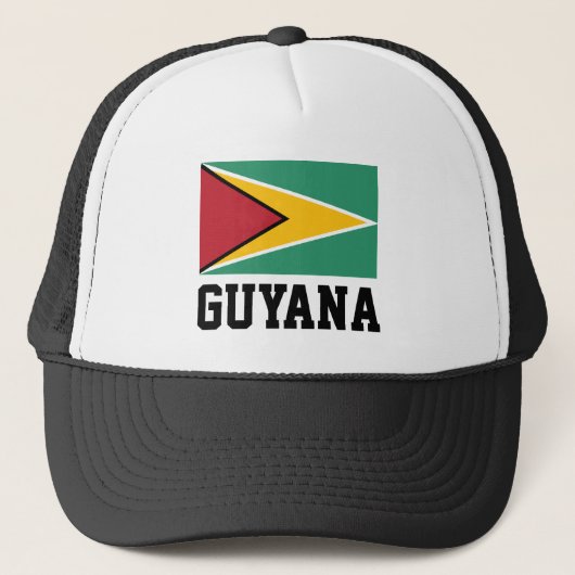 Guyana-Flagge Truckerkappe (Vorderseite)