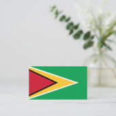Guyana-Flagge Visitenkarte (Stehend Vorderseite)