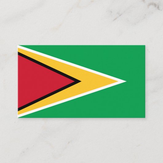 Guyana-Flagge Visitenkarte (Vorderseite)