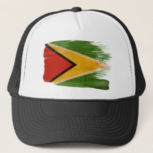 Guyana-Flaggen-Fernlastfahrer-Hut Truckerkappe
