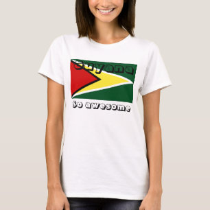 Guyana-Flaggen-T - Shirt