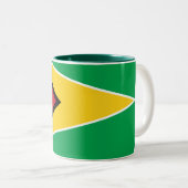 Guyana-Flaggen-Tasse Zweifarbige Tasse (VorderseiteRechts)