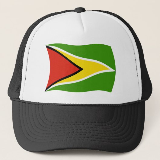 Guyana-Flaggenmütze Truckerkappe (Vorderseite)