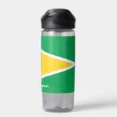 Guyana-Flasche, patriotische Flagge von Guyana Trinkflasche (Rückseite)