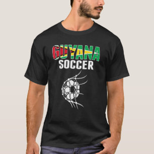 Guyana Fußball-Ball in Net Guyana Fußball Suppleme T-Shirt