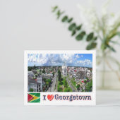 Guyana - Georgetown - I Liebe - Postkarte (Stehend Vorderseite)
