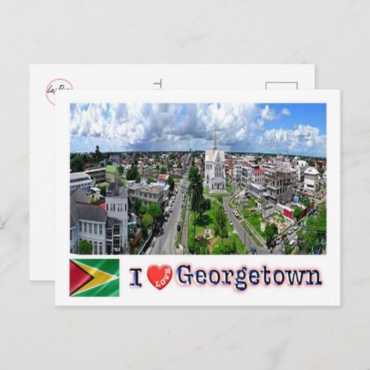 Guyana - Georgetown - I Liebe - Postkarte (Vorne/Hinten)