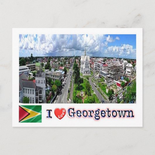 Guyana - Georgetown - I Liebe - Postkarte (Vorderseite)