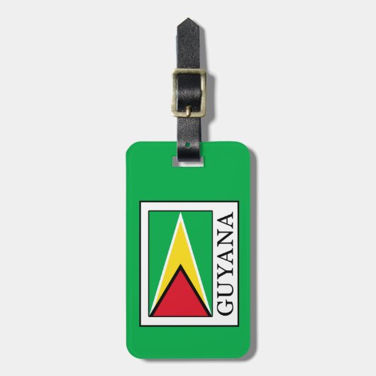Guyana Gepäckanhänger (Vorderseite vertikal)