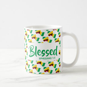 GUYANA Gesegnete Ephesianer Christliche Schrift Kaffeetasse