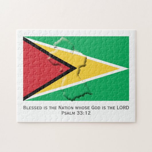 GUYANA | Gesegnete Nation | GUYANESE FLAG Puzzle (Horizontal)