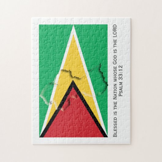 GUYANA | Gesegnete Nation | GUYANESE FLAG Puzzle (Vertikal)