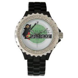 Guyana Girl Black Kristall eWatch Armbanduhr