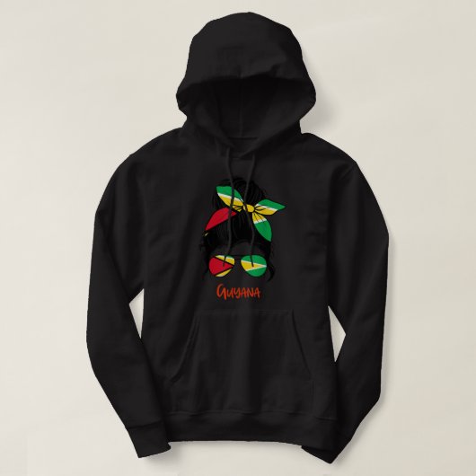 Guyana Girl Guyanese Hoodie (Design vorne)