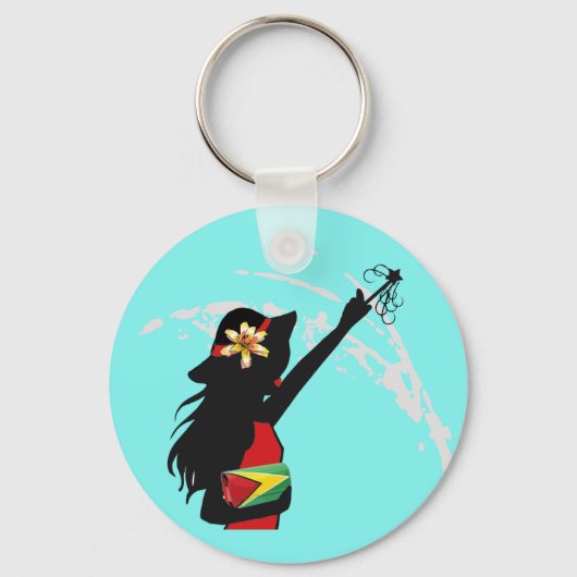 Guyana Girl Schlüsselanhänger (Vorderseite)