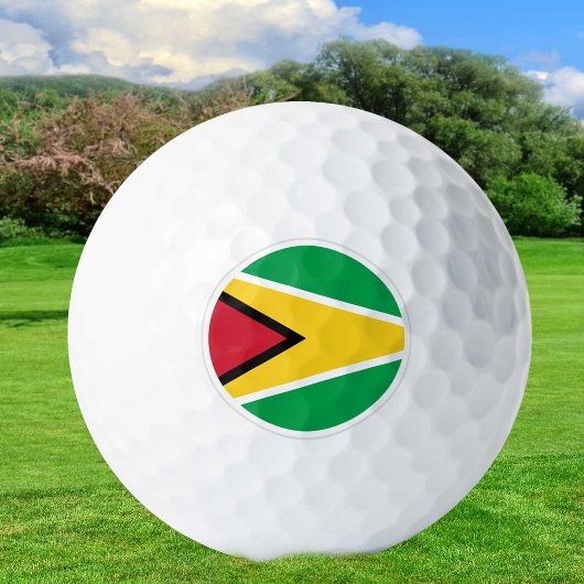Guyana Golf Balls, Guyana Flaggengolfer / Patriote Golfball