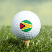 Guyana Golf Balls, Guyana Flaggengolfer / Patriote Golfball (Insitu T-Shirt)